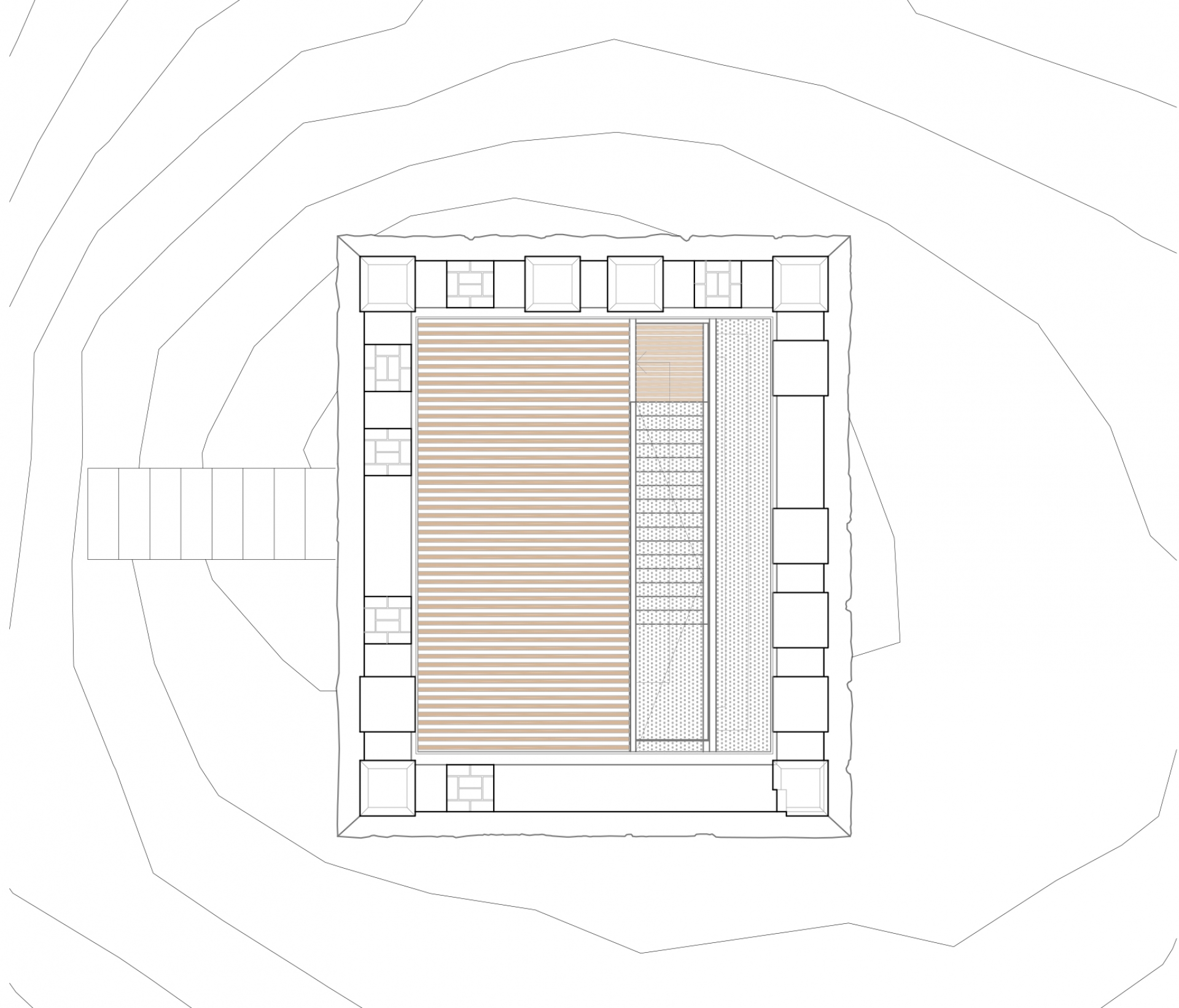 Sección horizontal cubierta 1:75